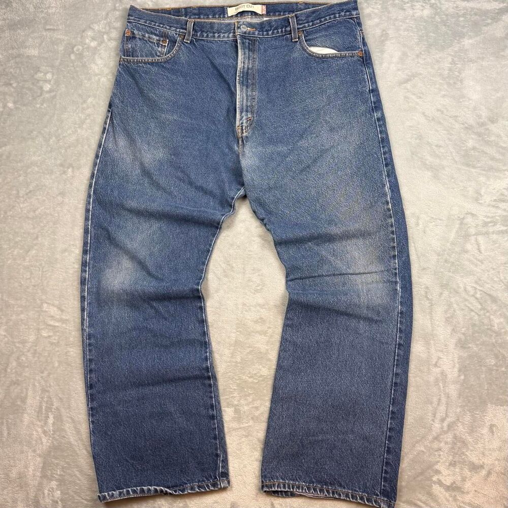 Levi-s Men's Blue and Navy Jeans
